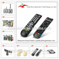 TV remote control with rubber button